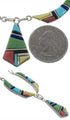 Sterling Silver Southwest Multicolor Link Necklace Set GS75443